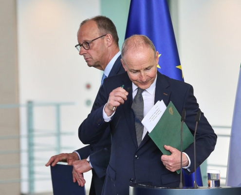 Friedrich Merz und Micheál Martin (Archiv)
