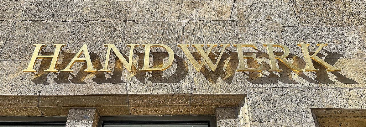 Handwerk-Schriftzug (Archiv)