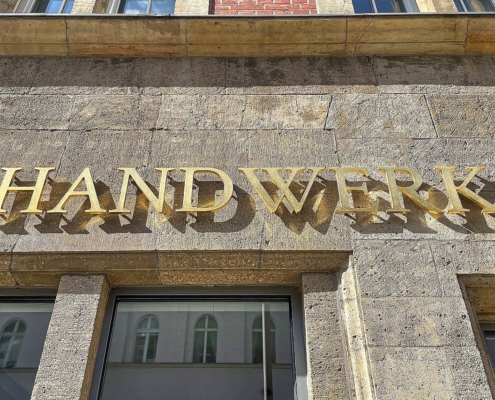 Handwerk-Schriftzug (Archiv)