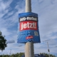 Plakat wirbt für AfD-Verbot (Archiv)