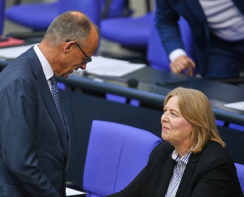 Friedrich Merz und Bärbel Bas (Archiv)
