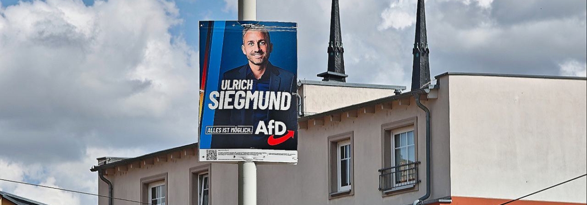 AfD-Wahlplakat mit Ulrich Siegmund (Archiv)