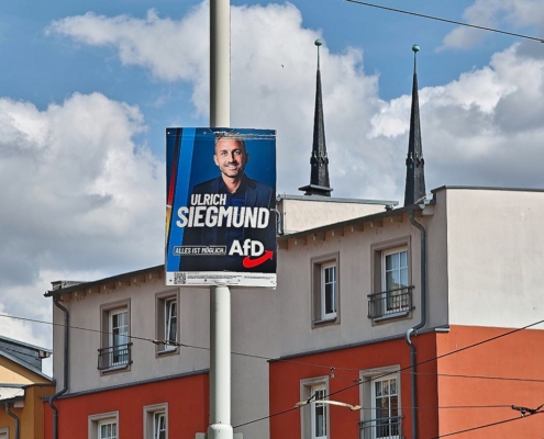 AfD-Wahlplakat mit Ulrich Siegmund (Archiv)
