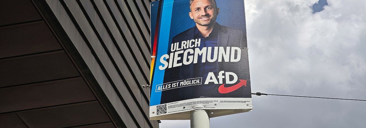 AfD-Wahlplakat mit Ulrich Siegmund (Archiv)
