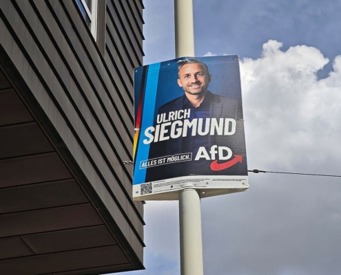 AfD-Wahlplakat mit Ulrich Siegmund (Archiv)