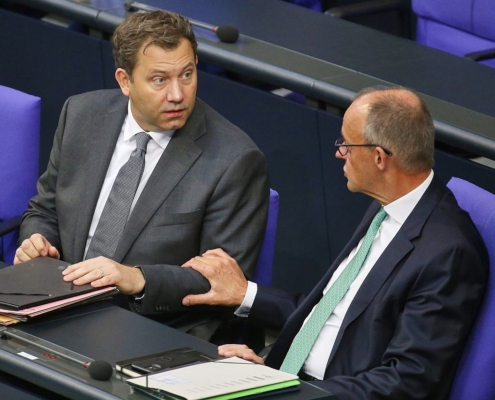 Lars Klingbeil und Friedrich Merz (Archiv)