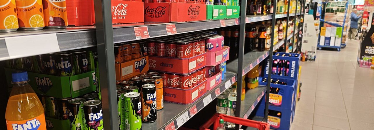 Limonaden im Supermarkt am 14.10.2026