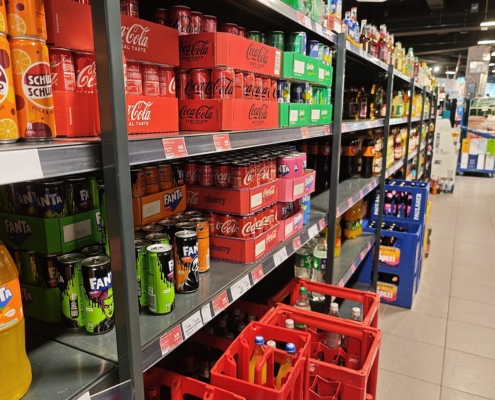 Limonaden im Supermarkt am 14.10.2026