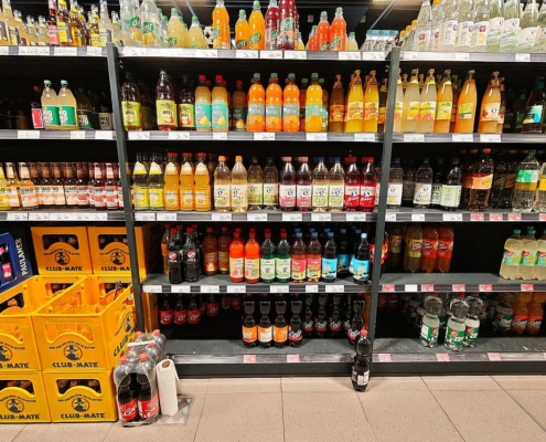 Limonaden im Supermarkt am 14.10.2026