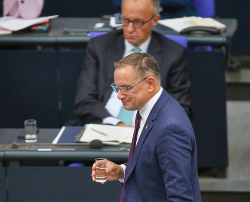 Friedrich Merz und Tino Chrupalla (Archiv)