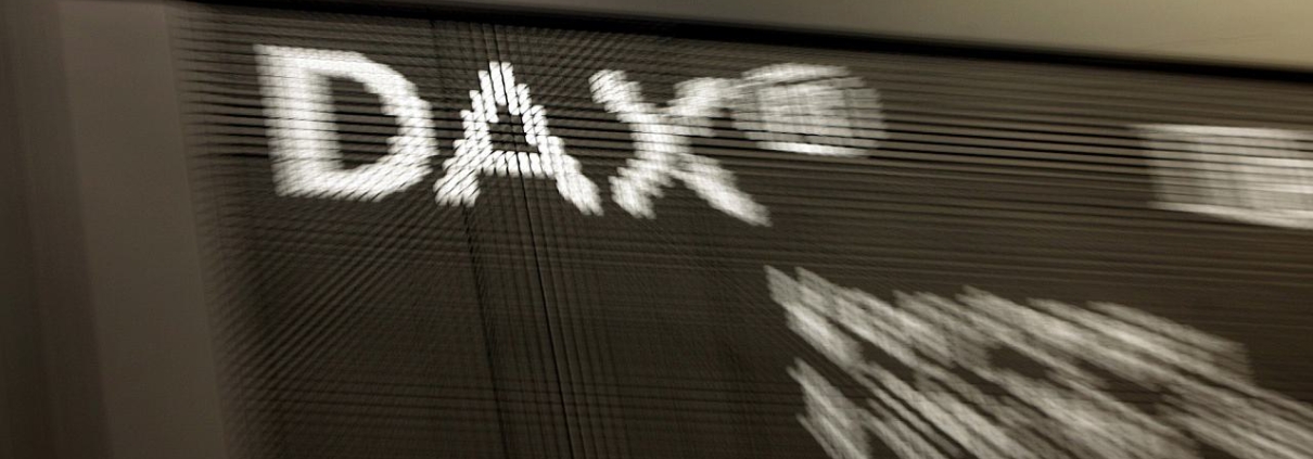 Anzeigetafel in der Frankfurter Börse