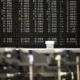 Anzeigetafel in der Frankfurter Börse