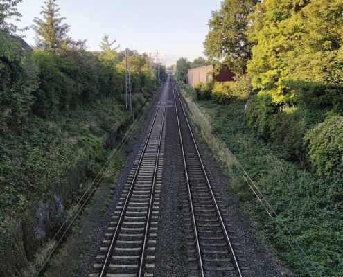 Zweigleisige Bahnstrecke (Archiv)
