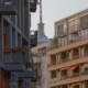 Wohnhäuser mit Berliner Fernsehturm (Archiv)
