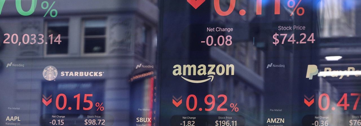 Börsenkurse von Starbucks und Amazon