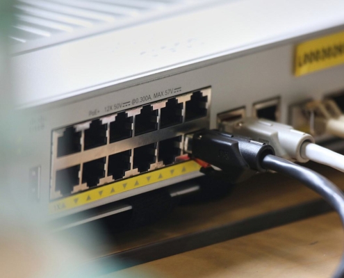 Netzwerk-Patchpanel (Archiv)