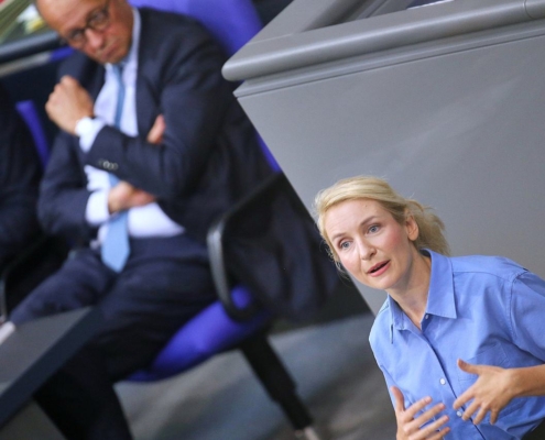 Friedrich Merz und Ines Schwerdtner (Archiv)